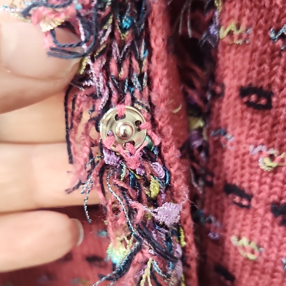Karen Scott Pink Textured Cardigan - XL - Picture 9 of 12